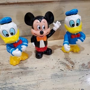 Vintage Mickey Mouse and Donald duck Piggy bank